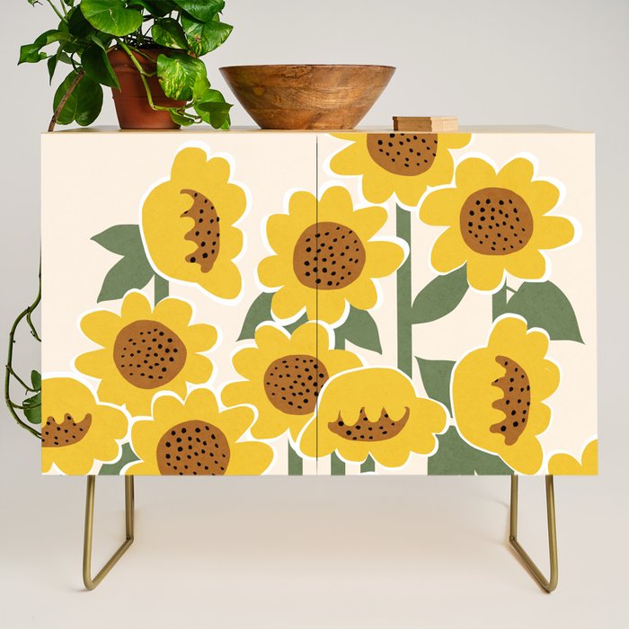 Sunny Flowers - 3 Credenza Gallery Image 1