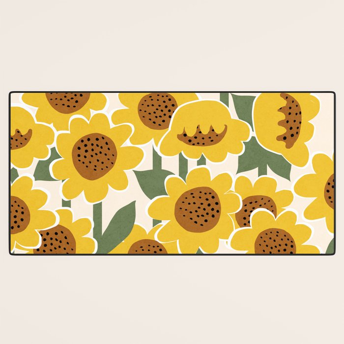 Sunny Flowers - 3 Desk Mat Gallery Image 3