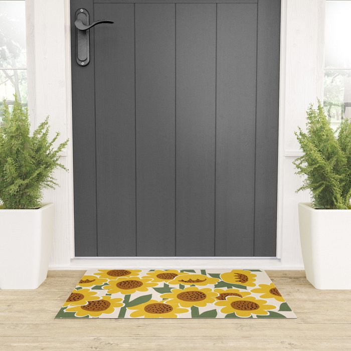 Sunny Flowers - 3 Welcome Mat Gallery Image 3