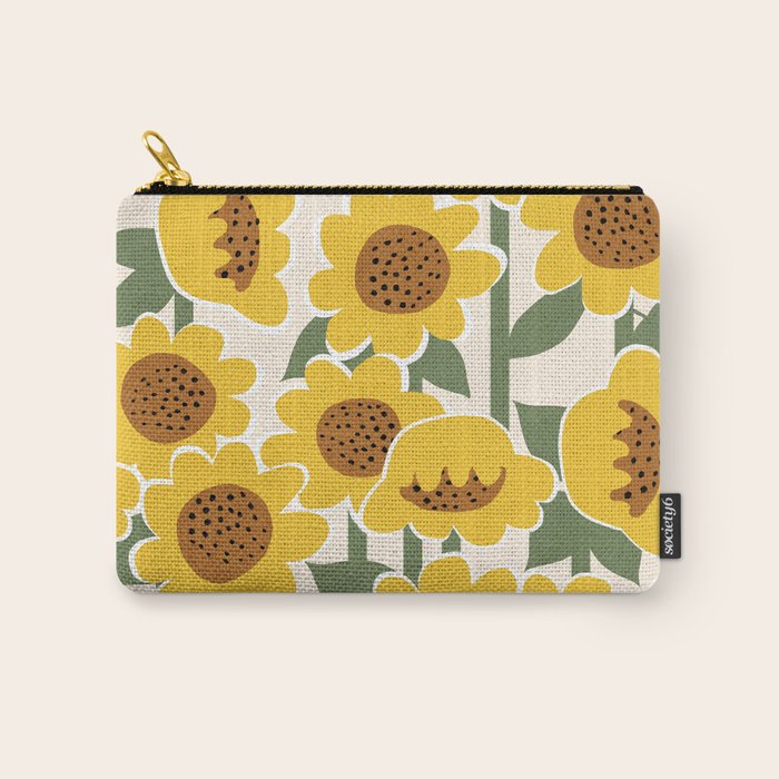 Sunny Flowers - 3 Carry All Pouch Gallery Image 1