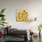 Sunny Flowers - 3 Wood Wall Art Gallery Image 2