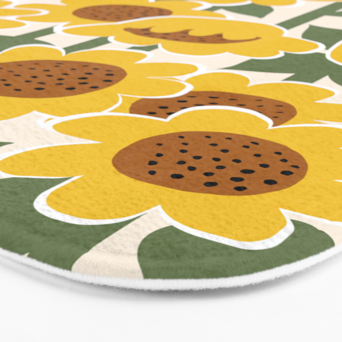 Sunny Flowers - 3 Bath Mat Gallery Image 3