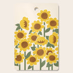 Sunny Flowers - 3 Cutting Board Gallery Image 1
