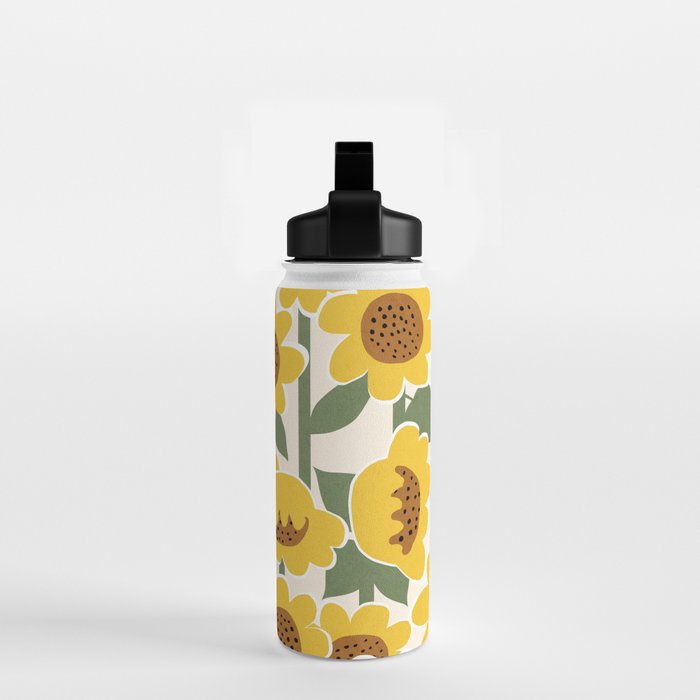 Sunny Flowers - 3 Water Bottle Gallery Image 2