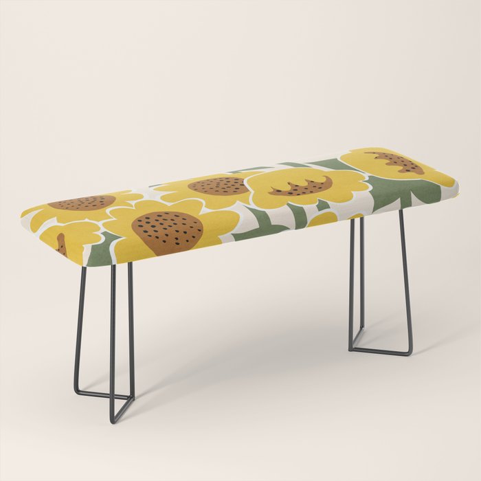 Sunny Flowers - 3 Bench Gallery Image 1