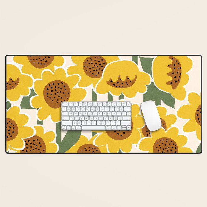 Sunny Flowers - 3 Desk Mat Gallery Image 1