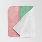 Van Gogh Irises Still Life With Pink Background Throw Blanket Gallery Image 3
