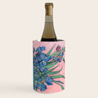 Van Gogh Irises Still Life With Pink Background Wine Chiller Gallery Image 3