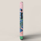 Van Gogh Irises Still Life With Pink Background iPhone Case Gallery Image 2
