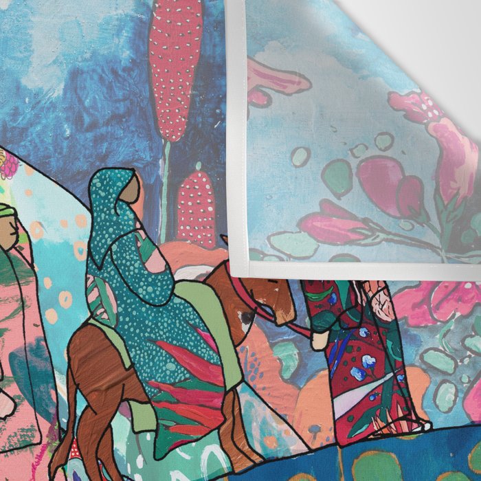 Floral Migrant Quilt Wall Tapestry Gallery Image 3