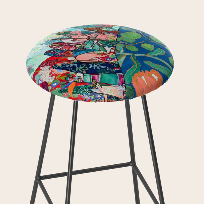 Floral Migrant Quilt Stool Gallery Image 2