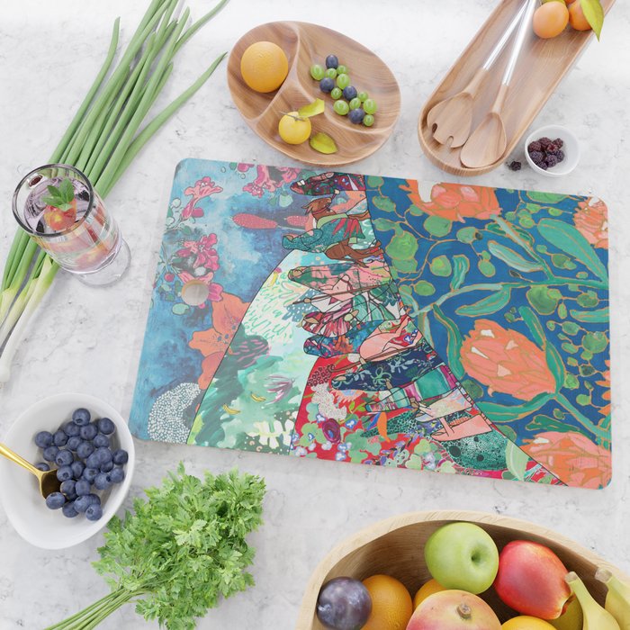 Floral Migrant Quilt Cutting Board Gallery Image 2