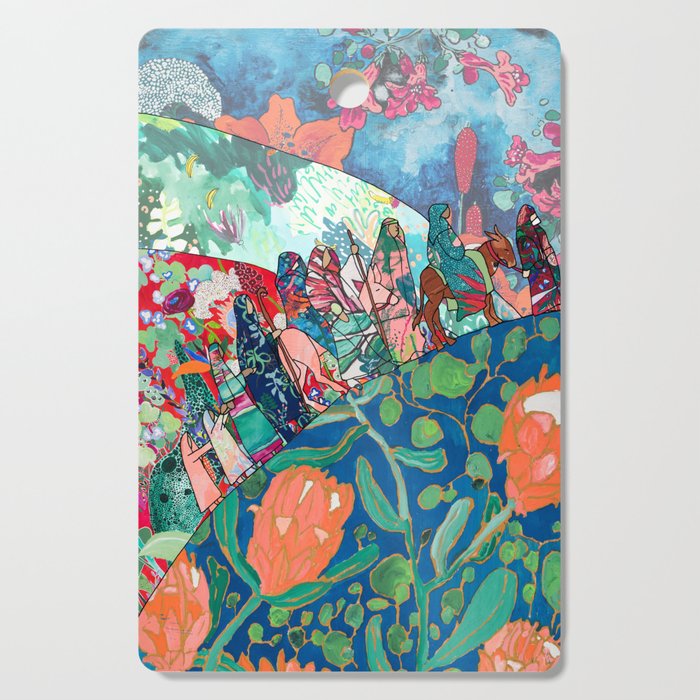 Floral Migrant Quilt Cutting Board Gallery Image 1