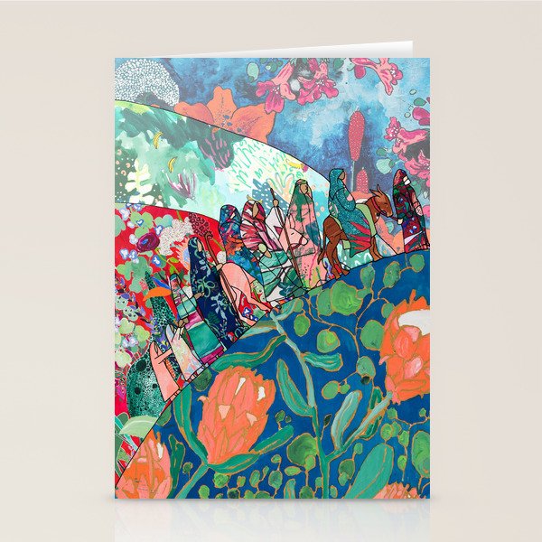 Floral Migrant Quilt Stationery Card Gallery Image 2