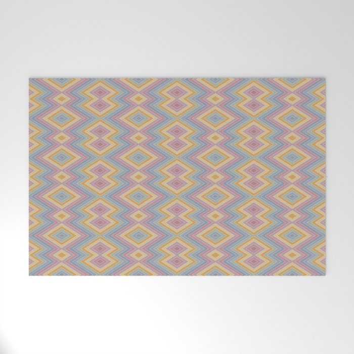 Boho Western Geometric Pattern III Welcome Mat Gallery Image 1
