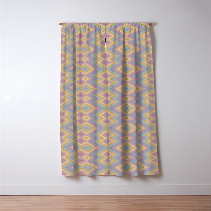 Boho Western Geometric Pattern III Window Curtain Gallery Image 3