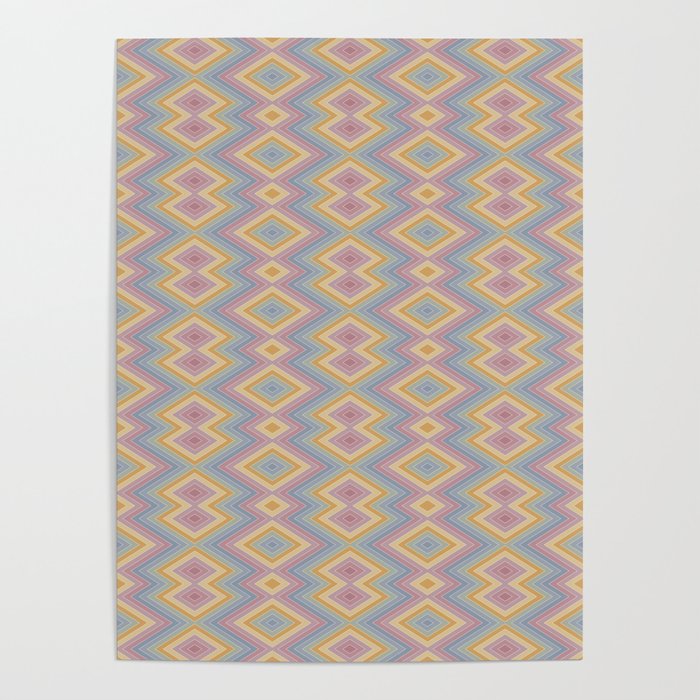 Boho Western Geometric Pattern III Poster Gallery Image 1