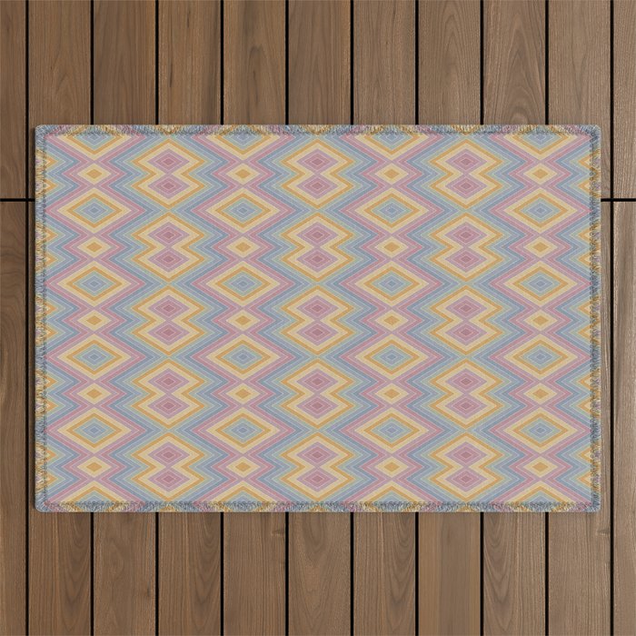 Boho Western Geometric Pattern III Outdoor Rug Gallery Image 1