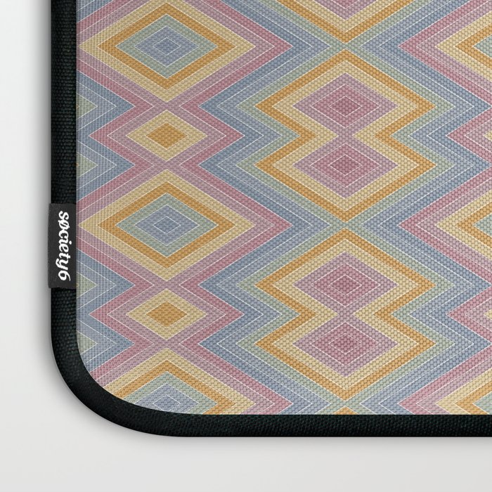 Boho Western Geometric Pattern III Laptop Sleeve Gallery Image 3