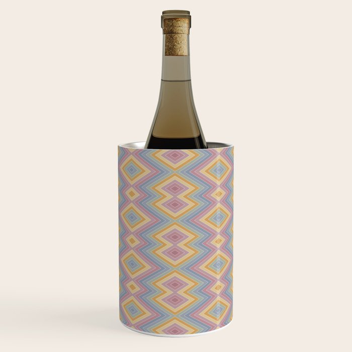 Boho Western Geometric Pattern III Wine Chiller Gallery Image 1