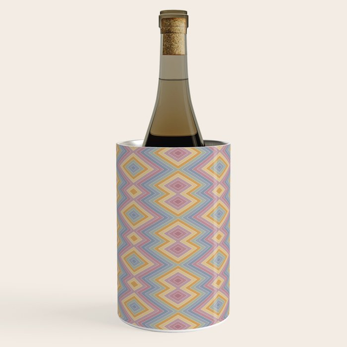 Boho Western Geometric Pattern III Wine Chiller Gallery Image 3