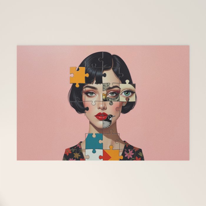 Puzzle Girl Lulu Welcome Mat Gallery Image 1