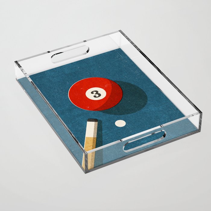 BILLIARDS / Ball 3 Acrylic Tray Gallery Image 1