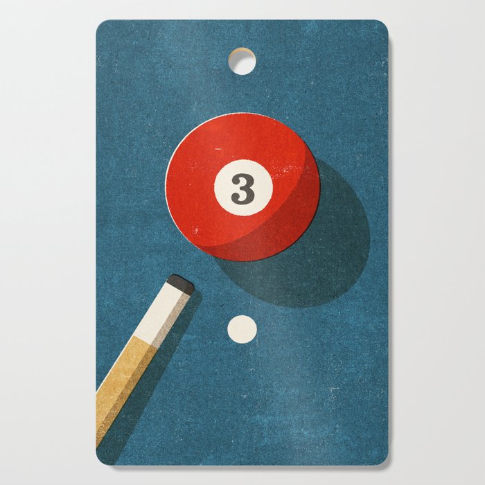 BILLIARDS / Ball 3 Cutting Board Gallery Image 1