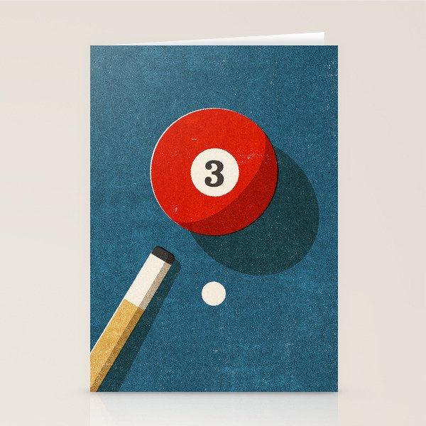 BILLIARDS / Ball 3 Stationery Card Gallery Image 1