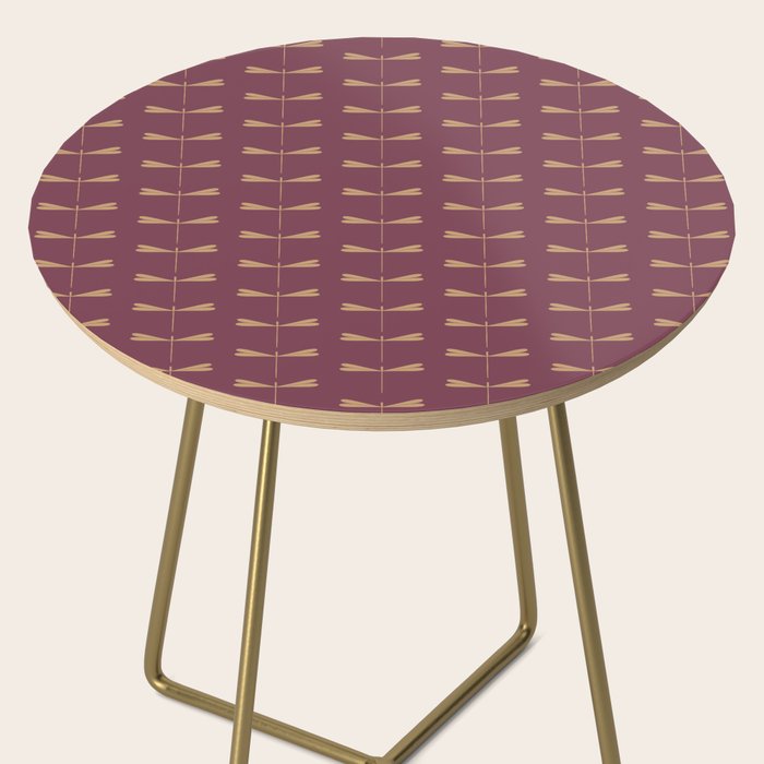 Dragonfly Pattern XIII Mauve Side Table Gallery Image 2