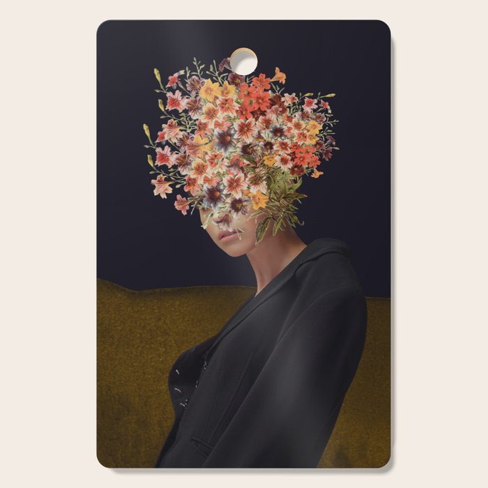 Floral Portrait 38 Cutting Board Gallery Image 1