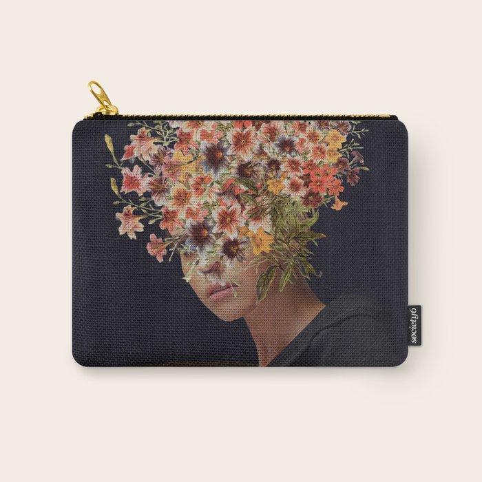 Floral Portrait 38 Carry All Pouch Gallery Image 1