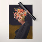 Floral Portrait 38 Wrapping Paper Gallery Image 1