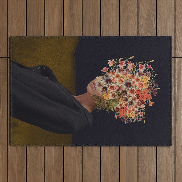 Floral Portrait 38 Outdoor Rug Gallery Image 1