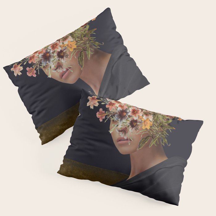 Floral Portrait 38 Pillow Sham Gallery Image 3