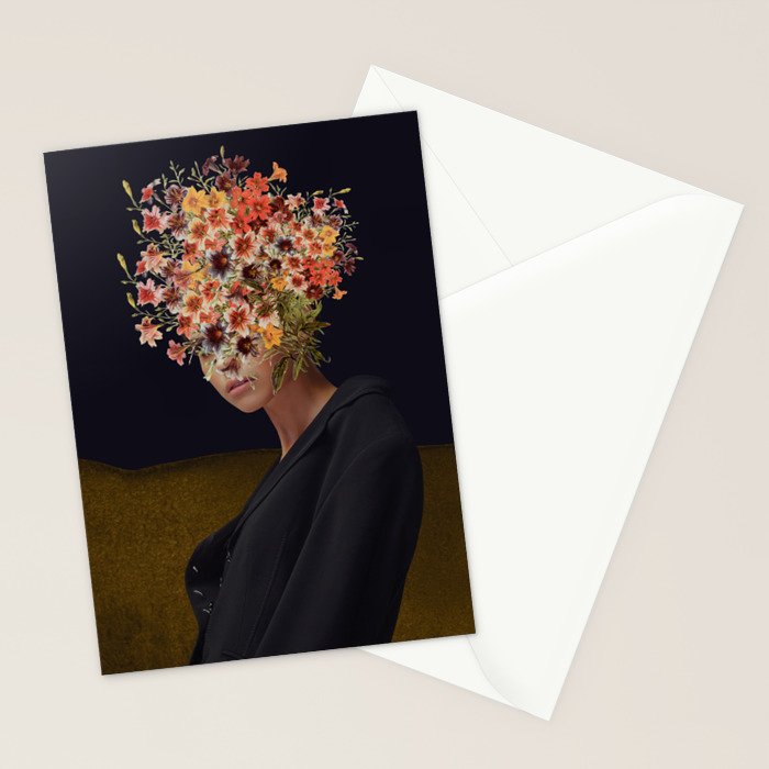Floral Portrait 38 Stationery Card Gallery Image 2