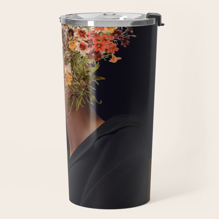 Floral Portrait 38 Travel Mug Gallery Image 2