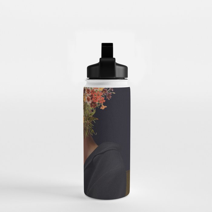 Floral Portrait 38 Water Bottle Gallery Image 2