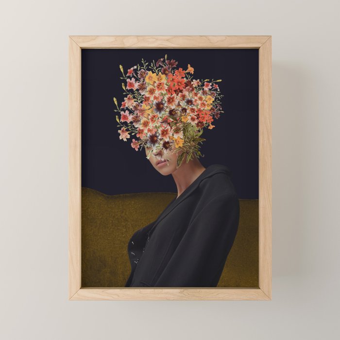 Floral Portrait 38 Mini Art Print Gallery Image 1