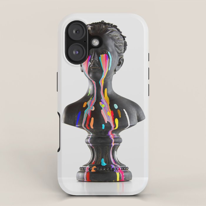 The Girl With Stars In Her Eyes (On White) iPhone Case Gallery Image 1