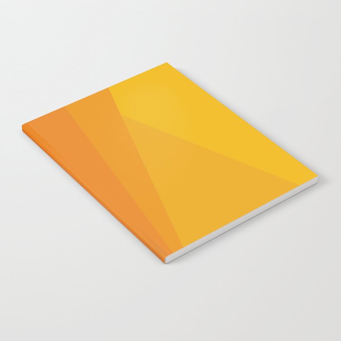 Geometric Triangles XI Retro Orange Notebook Gallery Image 1