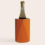 Geometric Triangles XI Retro Orange Wine Chiller Gallery Image 2