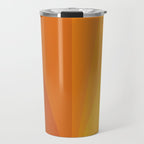 Geometric Triangles XI Retro Orange Travel Mug Gallery Image 1