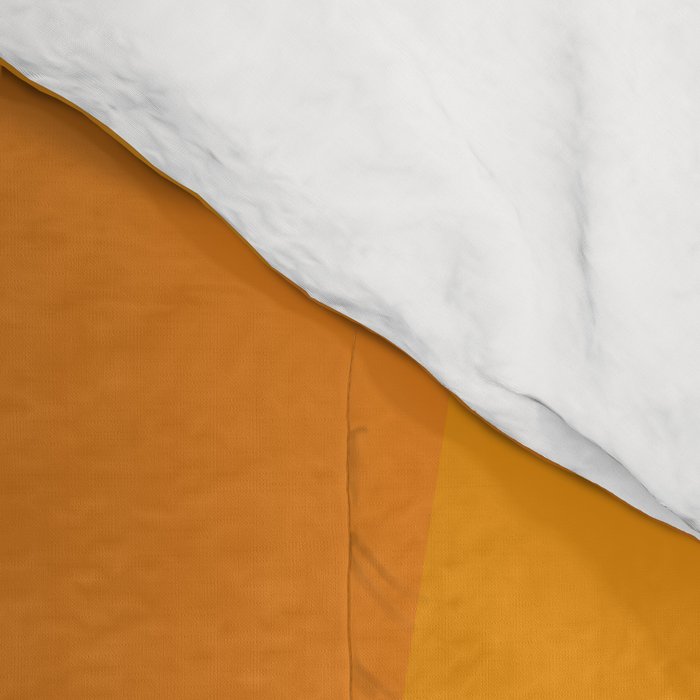 Geometric Triangles XI Retro Orange Comforter Gallery Image 4