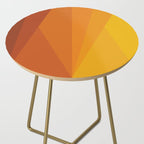 Geometric Triangles XI Retro Orange Side Table Gallery Image 2