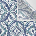 Boho Indigo Damask B Wall Tapestry Gallery Image 3