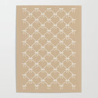 Bows & Ribbons Pattern XLV Neutral Beige Poster Gallery Image 4