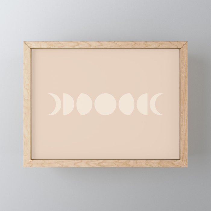 Minimal Moon Phases X Mini Art Print Gallery Image 1