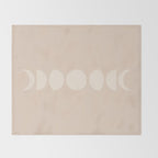 Minimal Moon Phases X Throw Blanket Gallery Image 2