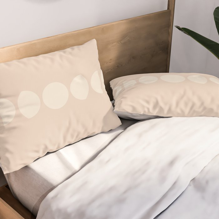 Minimal Moon Phases X Pillow Sham Gallery Image 2
